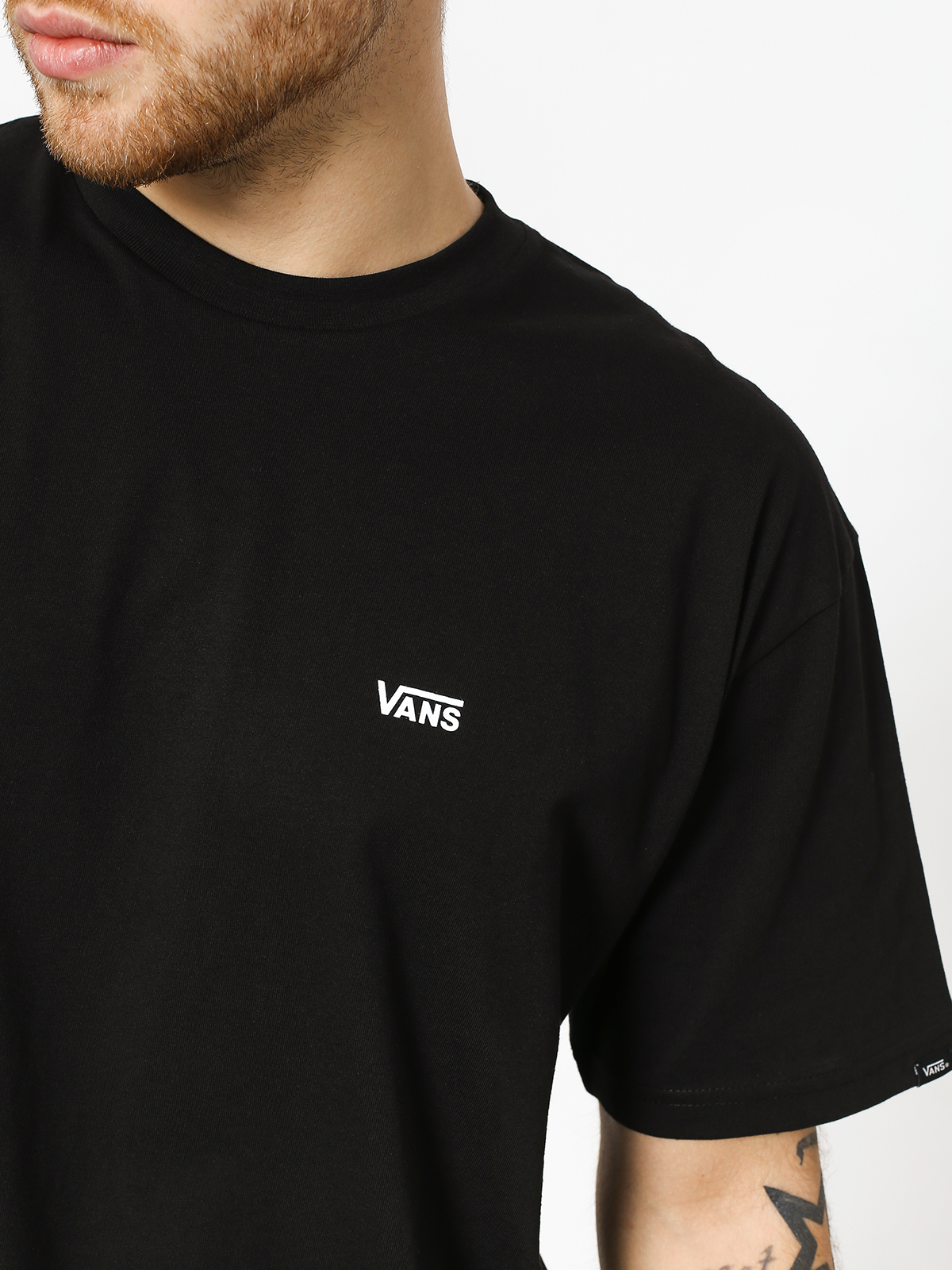 Тениска Vans Left Chest Logo (black/white)