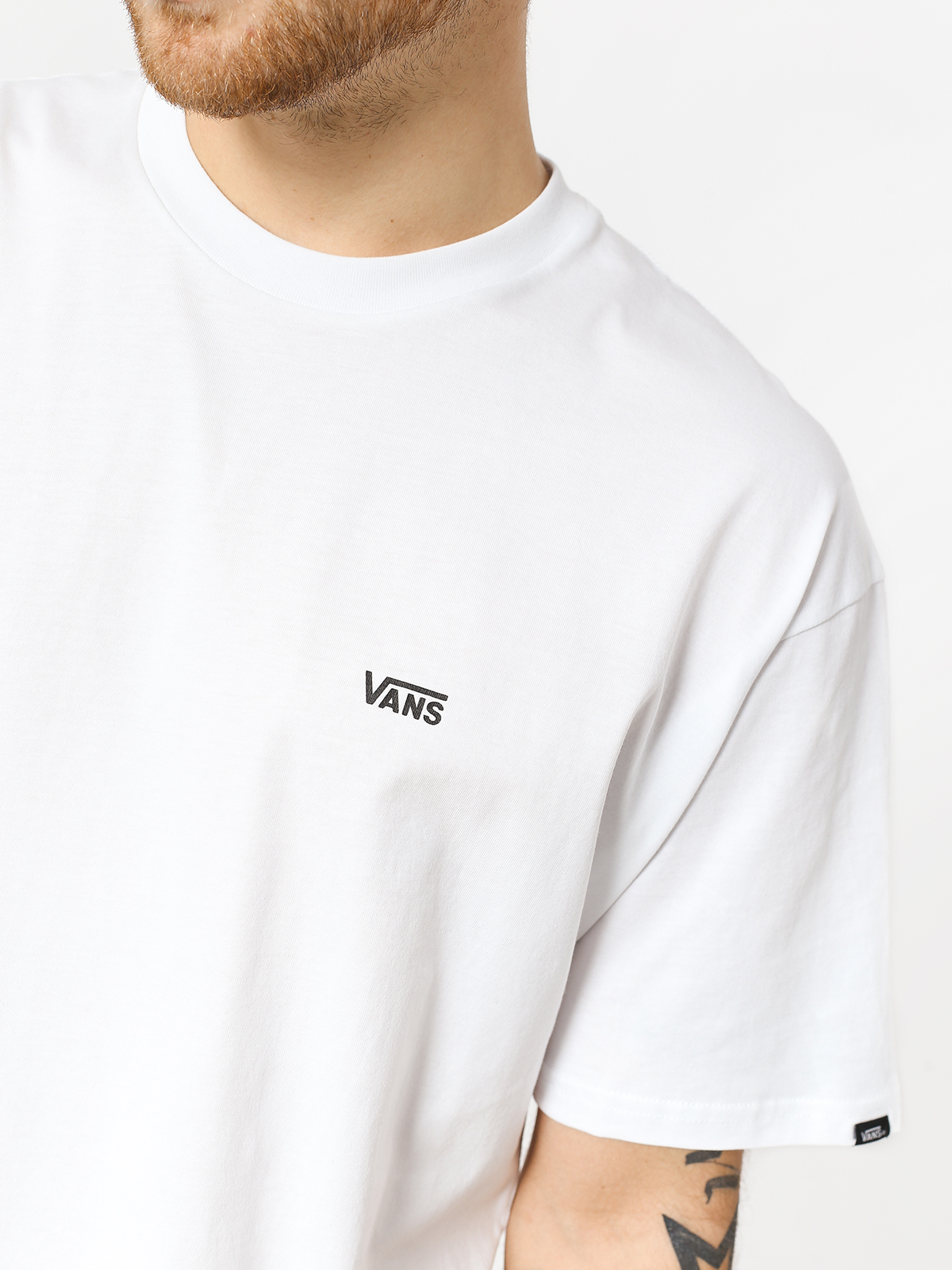 Тениска Vans Left Chest Logo (white/black)
