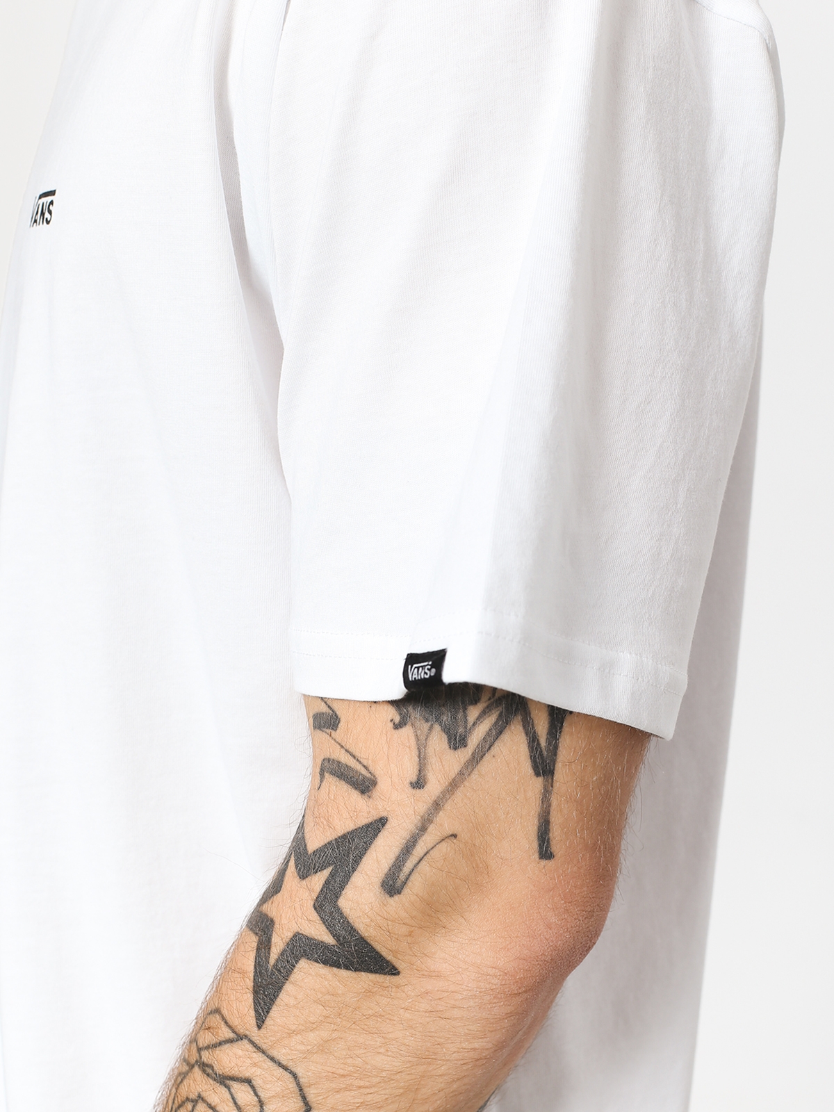 Тениска Vans Left Chest Logo (white/black)