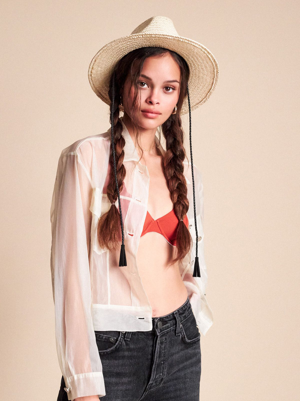 Шапка с периферия Brixton Layover Fedora Wmn (light tan)