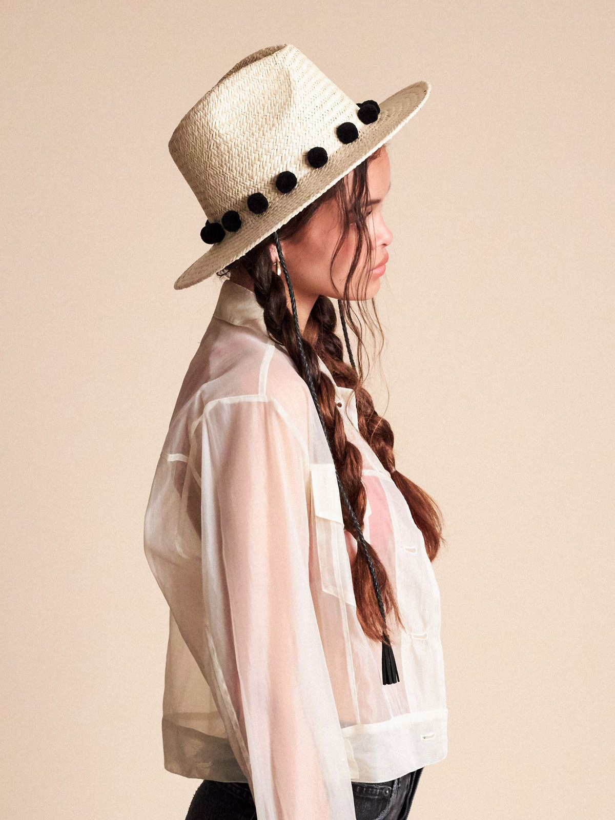 Шапка с периферия Brixton Layover Fedora Wmn (light tan)