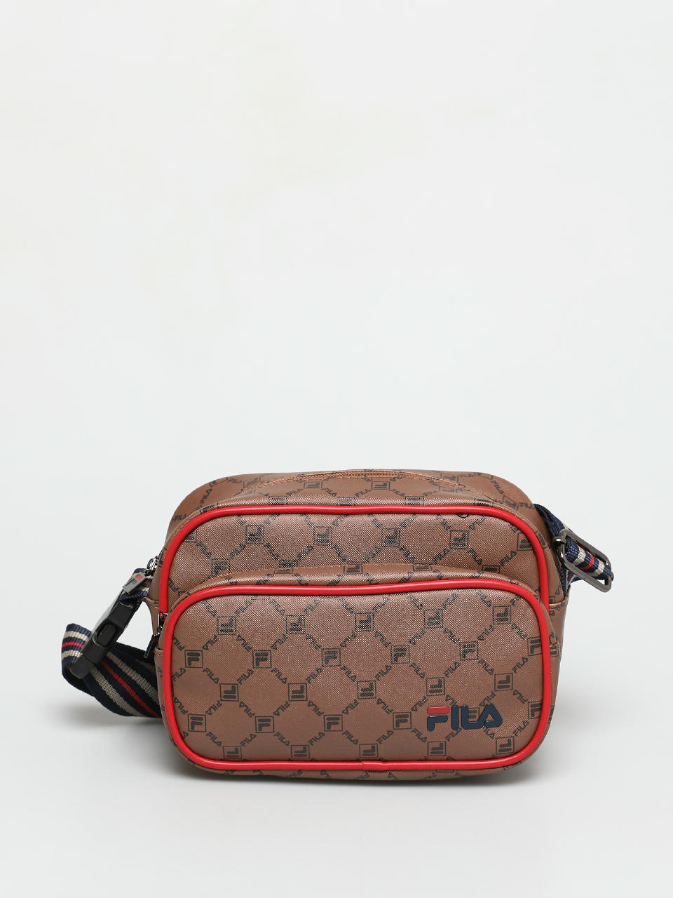 Малка чантичка Fila Shoulder Bag New Twist (allover thrush coffee bean)