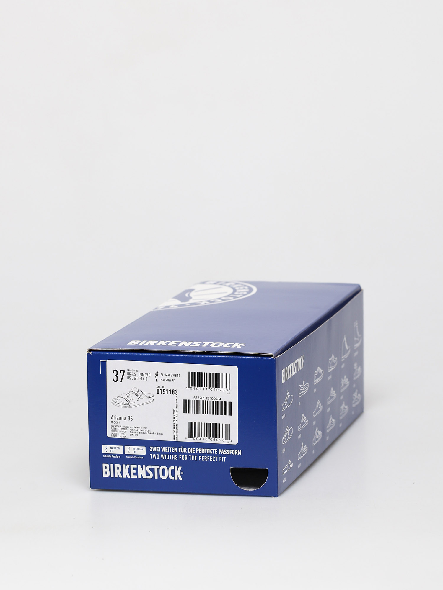 Сандали Birkenstock Klapki Arizona Narrow (nubuck mocha)