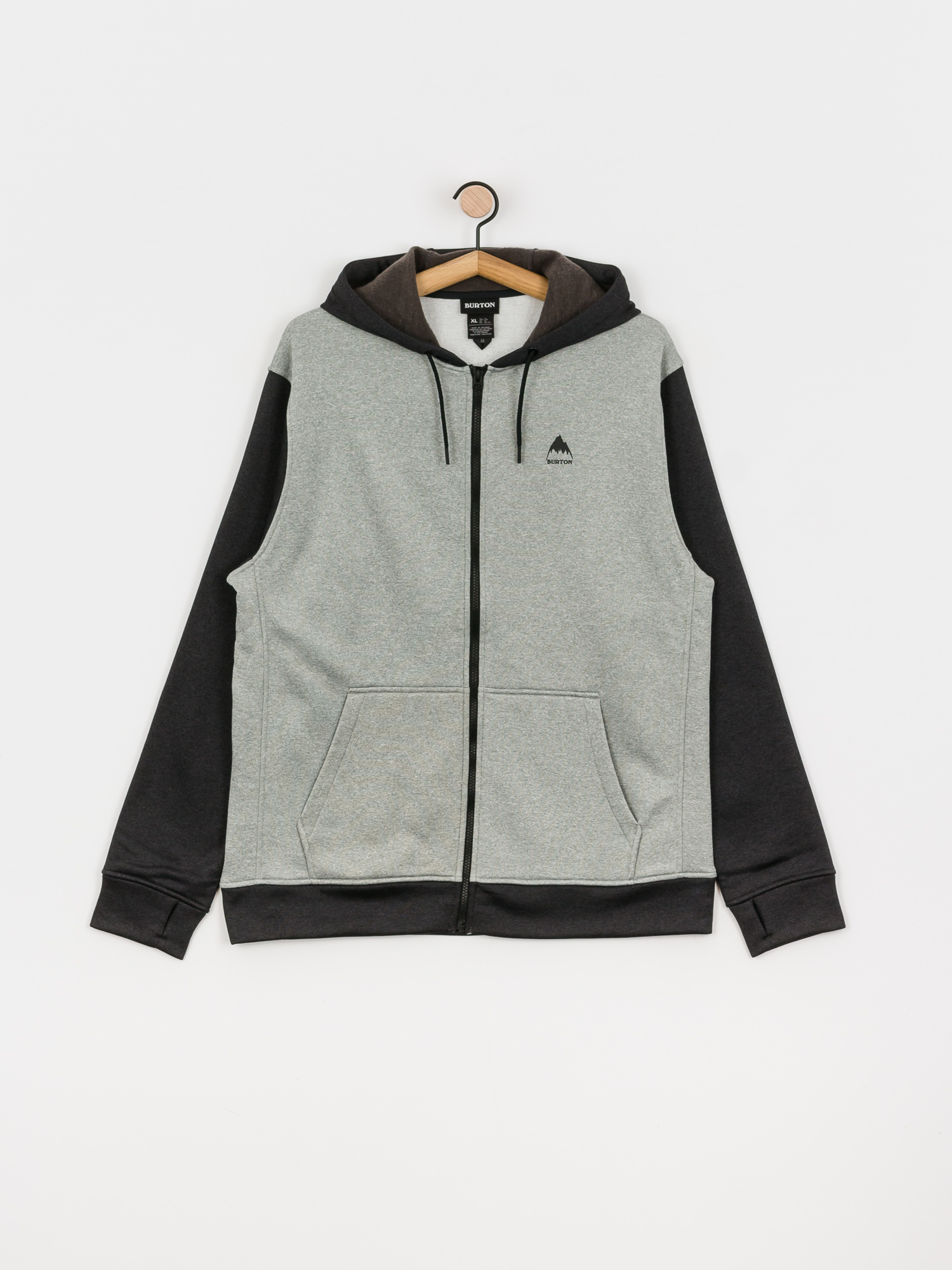 Мъжки Burton Термо суитшърти Oak ZHD (gray heather/true black)