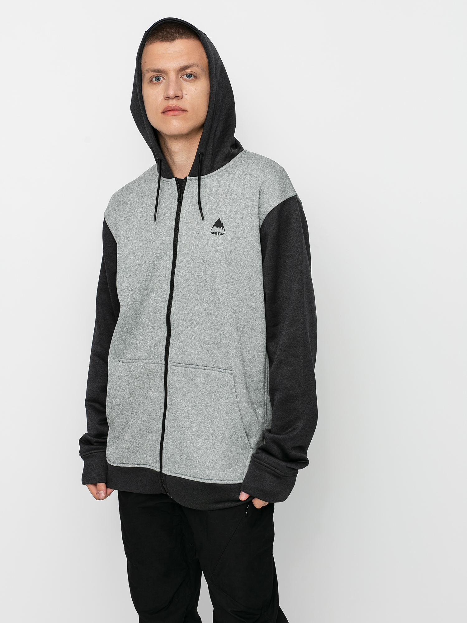 Мъжки Burton Термо суитшърти Oak ZHD (gray heather/true black)