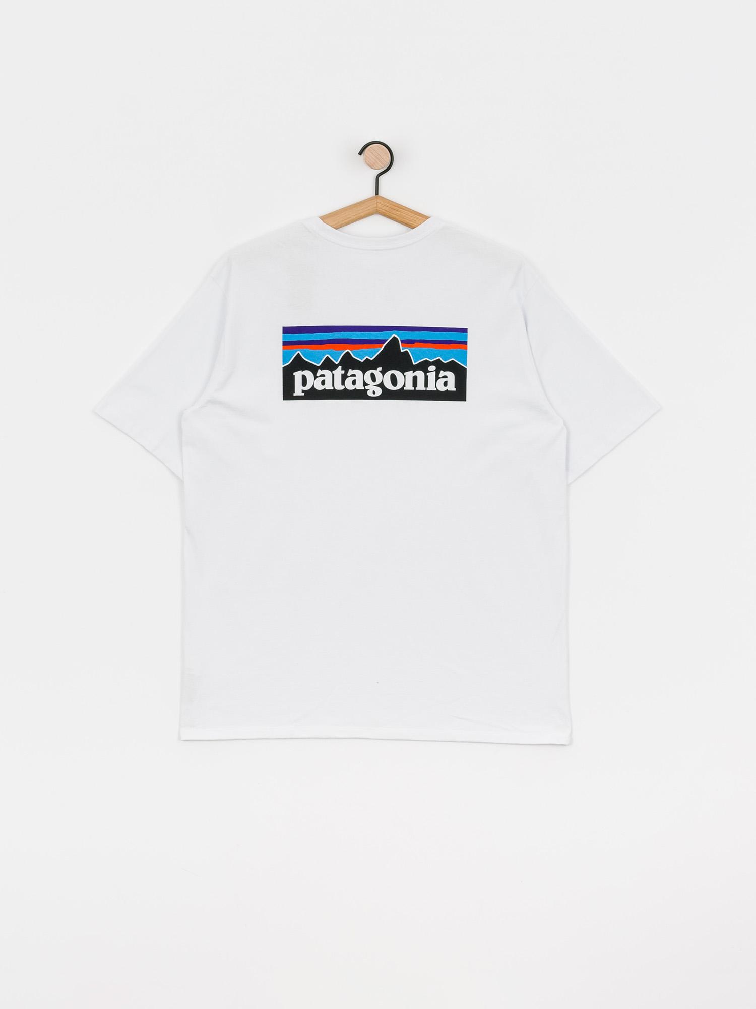 Patagonia Тениска P6 Logo Responsibili (white)