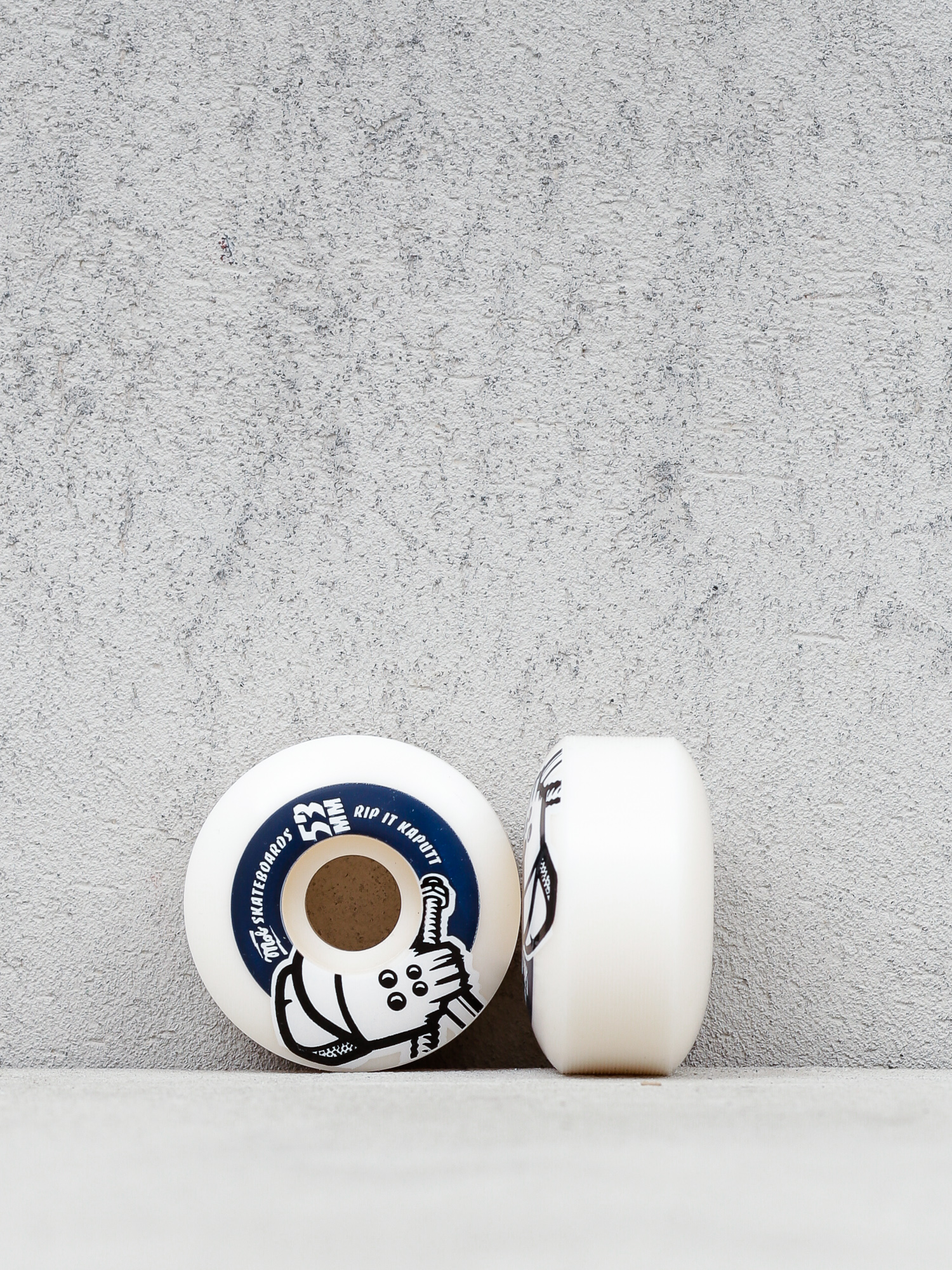 Колелца Mob Skateboards Skull (white/navy)