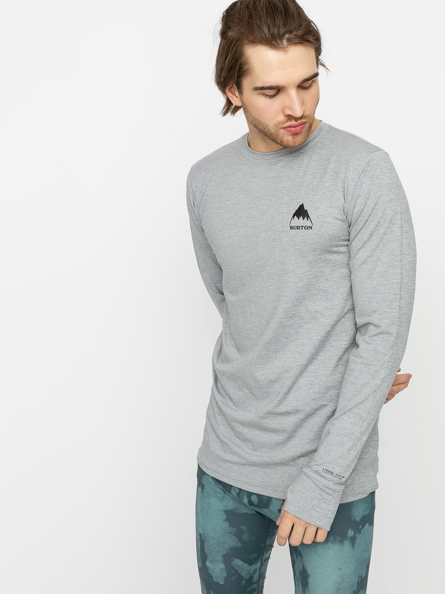 Мъжки Burton Термо блузи Lightweight X Base Layer (gray heather)