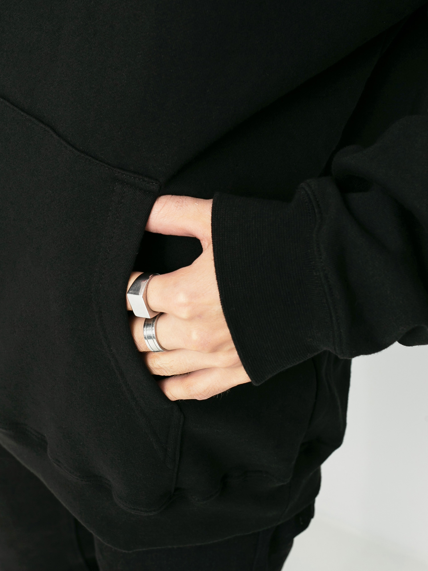 Суитшърт с качулка eS Main Block HD (black)