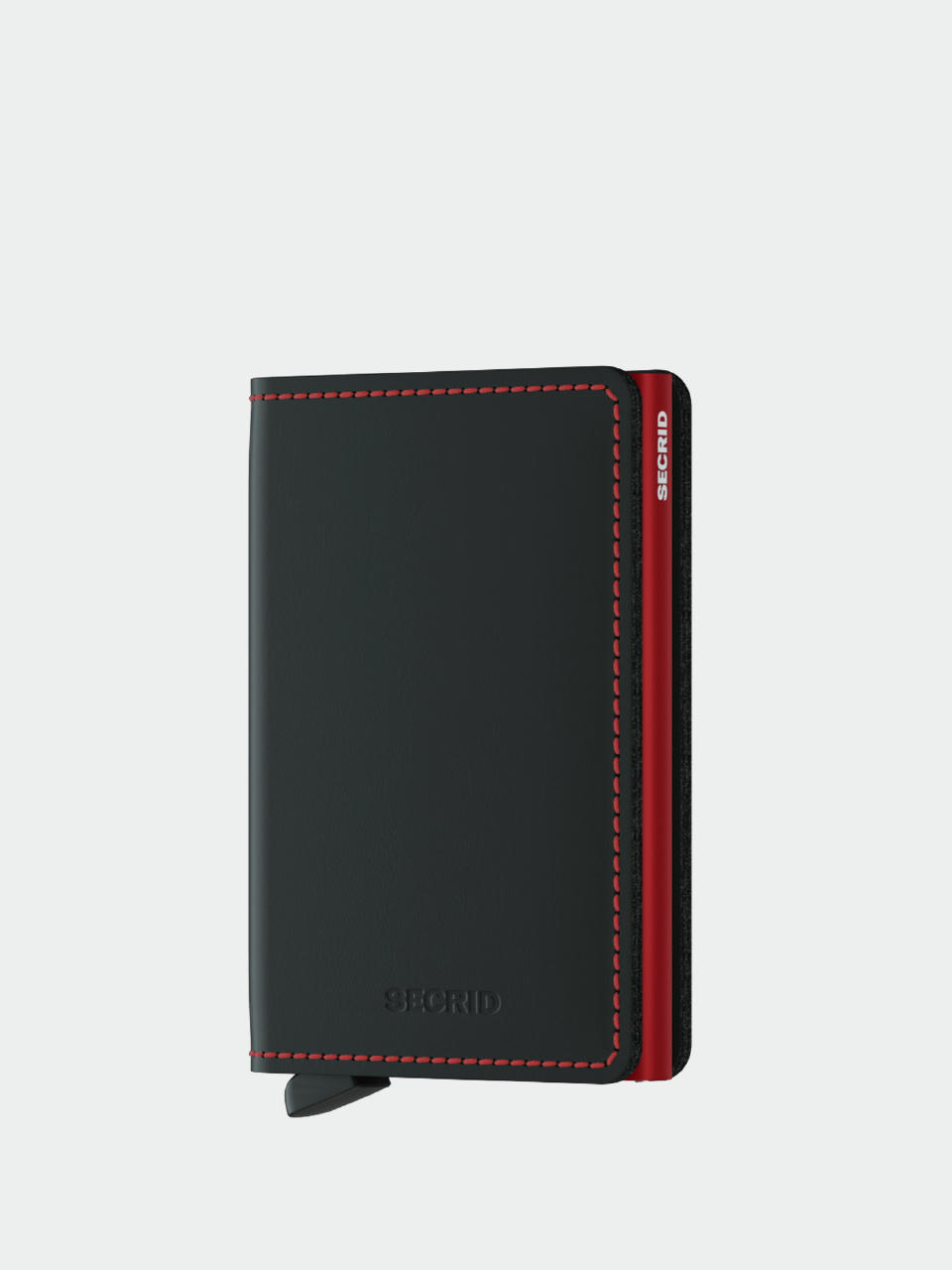 Портмоне Secrid Slimwallet (matte black/red)