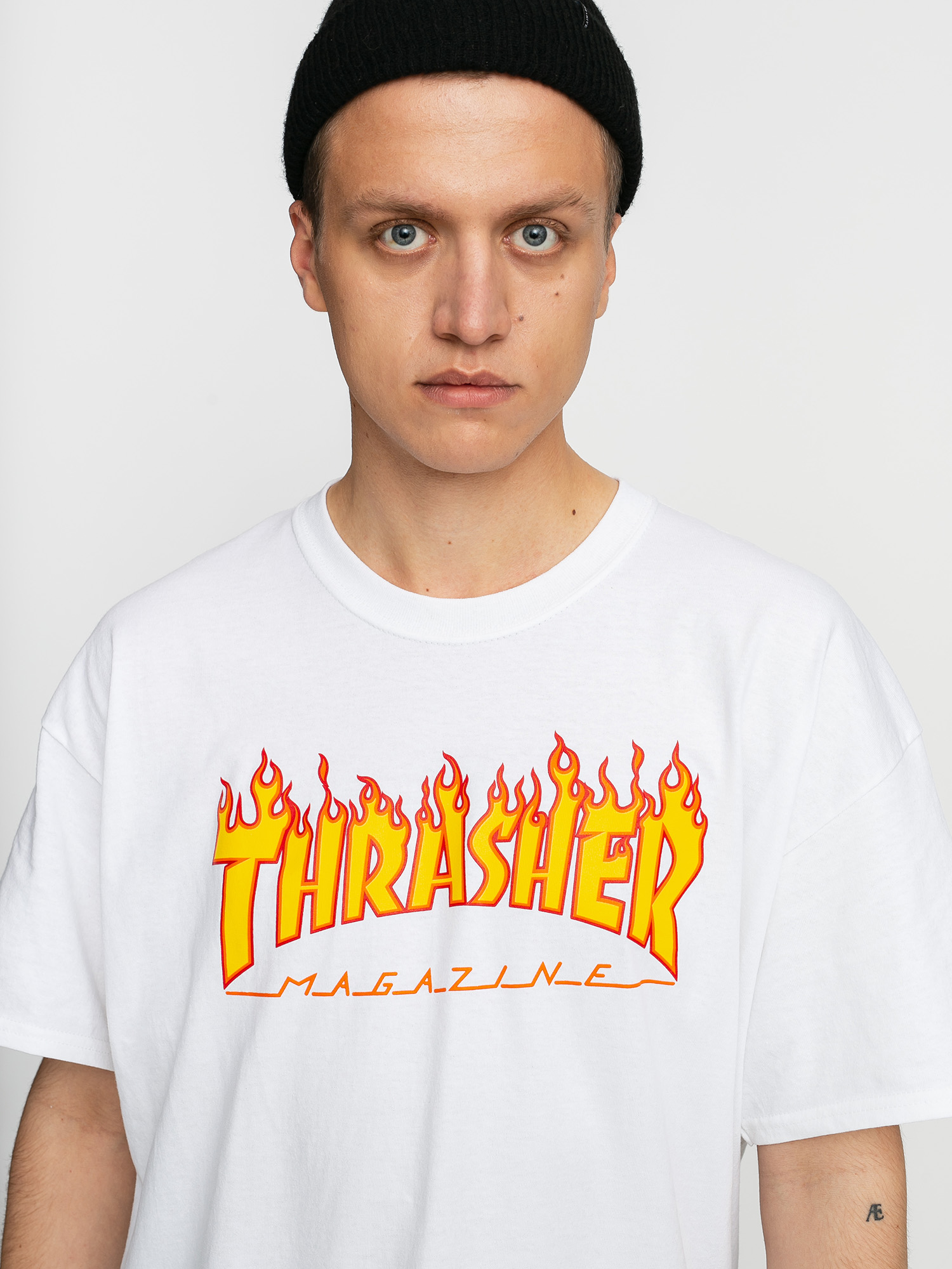 Тениска Thrasher Flame Logo (white)