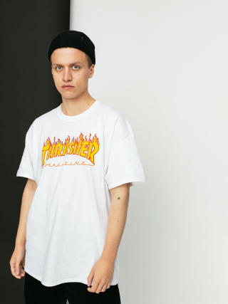 Тениска Thrasher Flame Logo (white)
