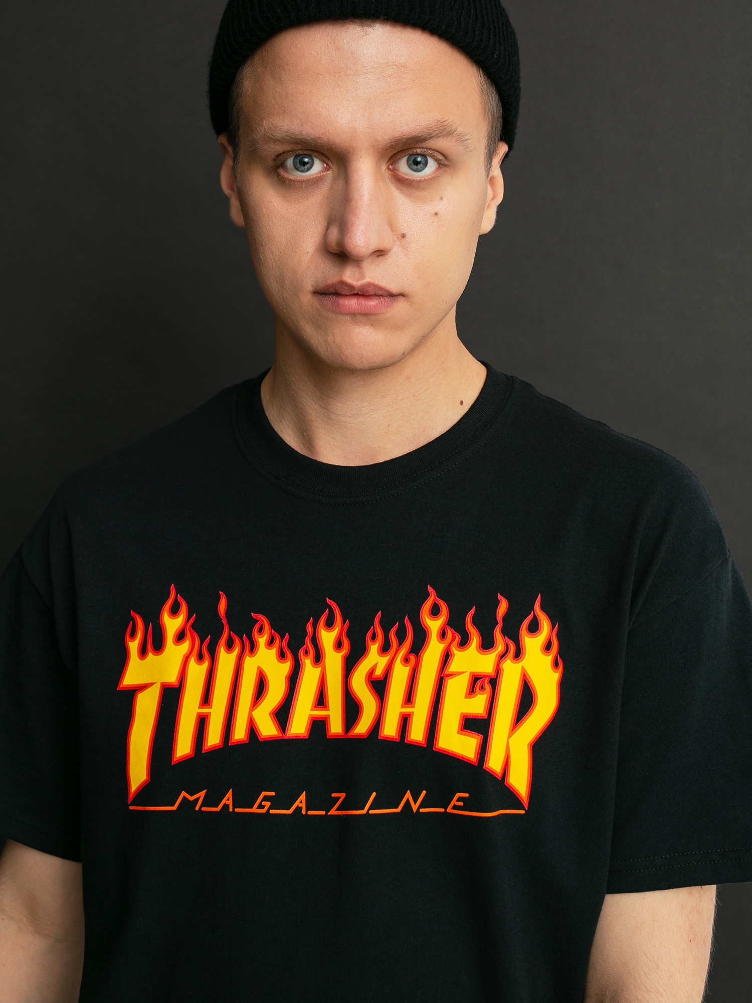 Тениска Thrasher Flame Logo (black)
