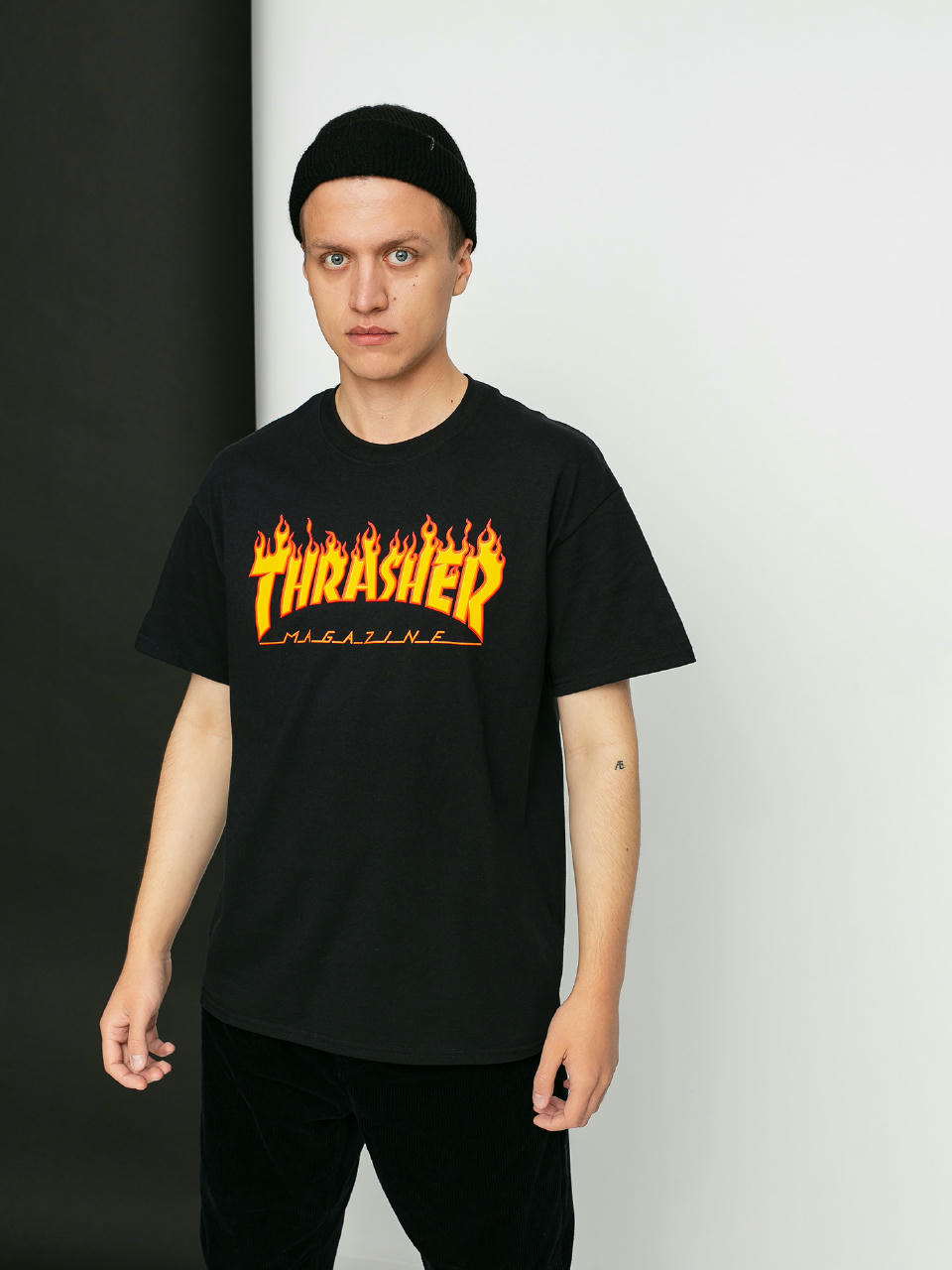 Тениска Thrasher Flame Logo (black)