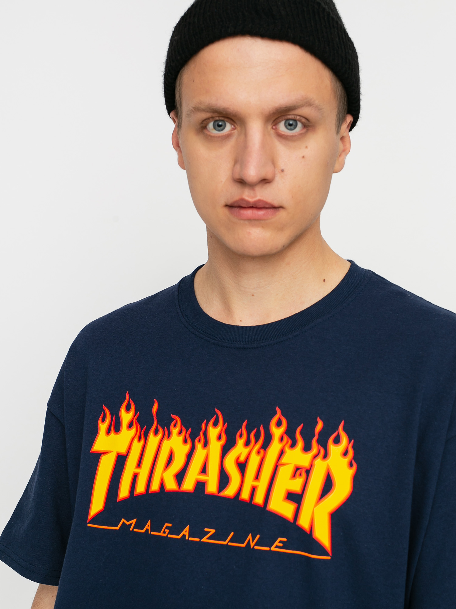 Тениска Thrasher Flame Logo (navy/blue)