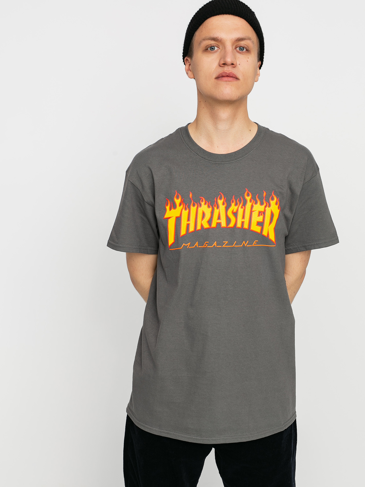 u0422u0435u043du0438u0441u043au0430 Thrasher Flame Logo (charcoal grey)