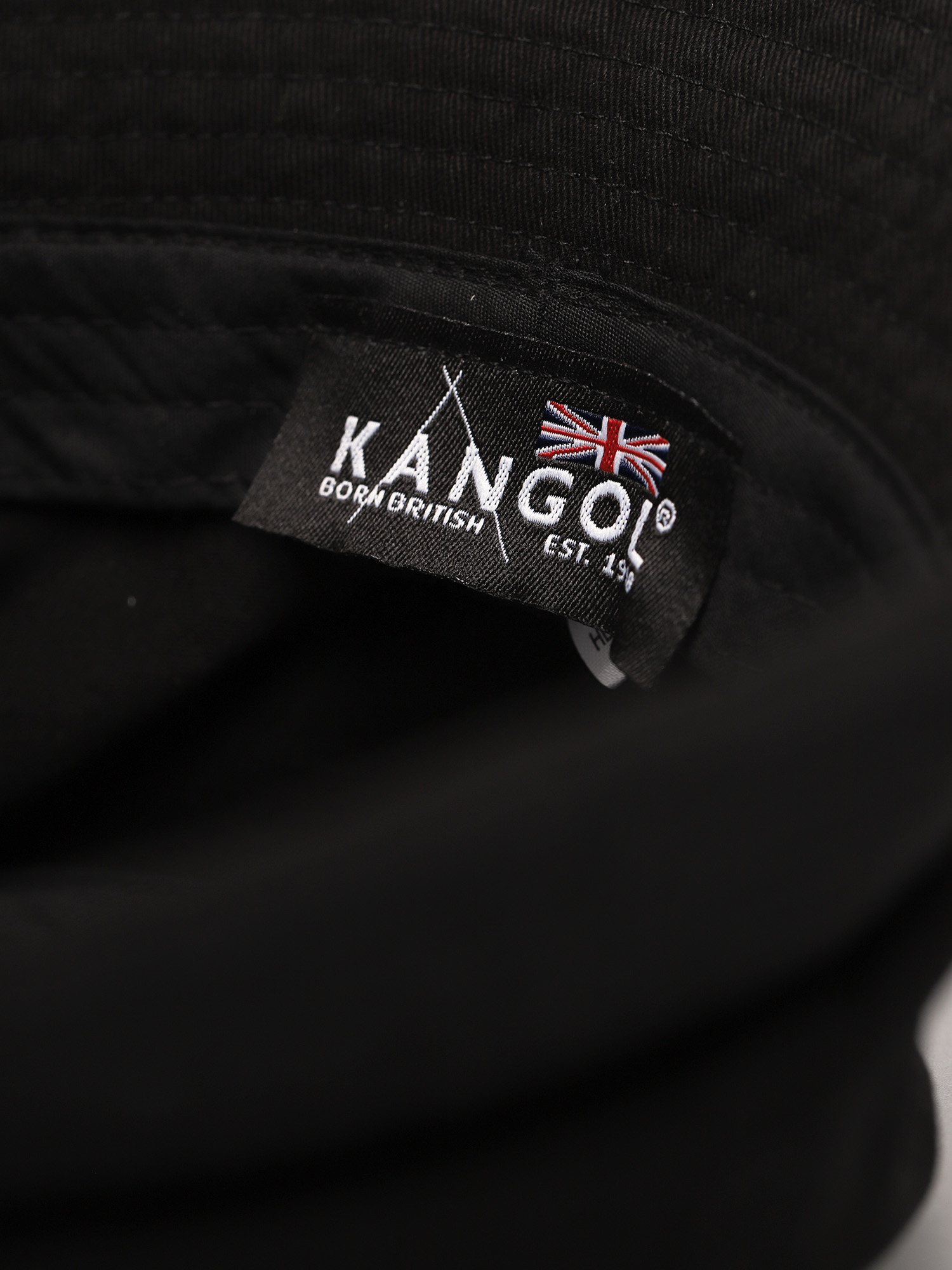 Шапка с периферия Kangol Washed Bucket (black)
