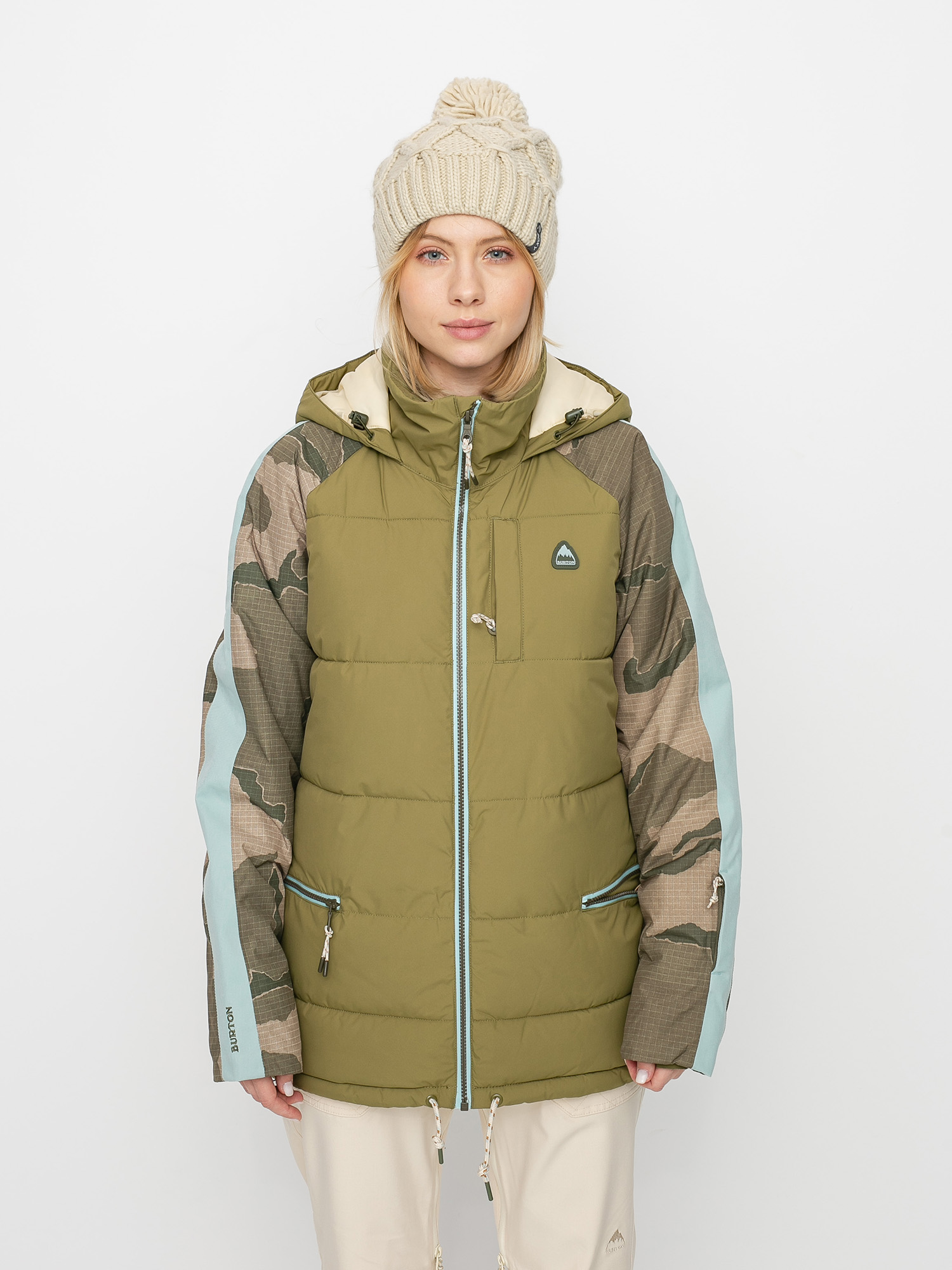 Сноуборд яке Burton Keelan Wmn (martini olive/barren camo/ether blue)