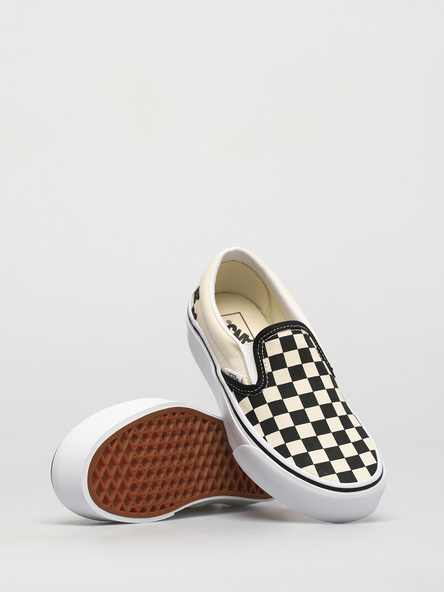 Обувки Vans Classic Slip On Platform (blk whtchckerboard/wht)