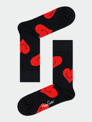 Happy Socks Чорапи Valentine 2Pk (black/red)