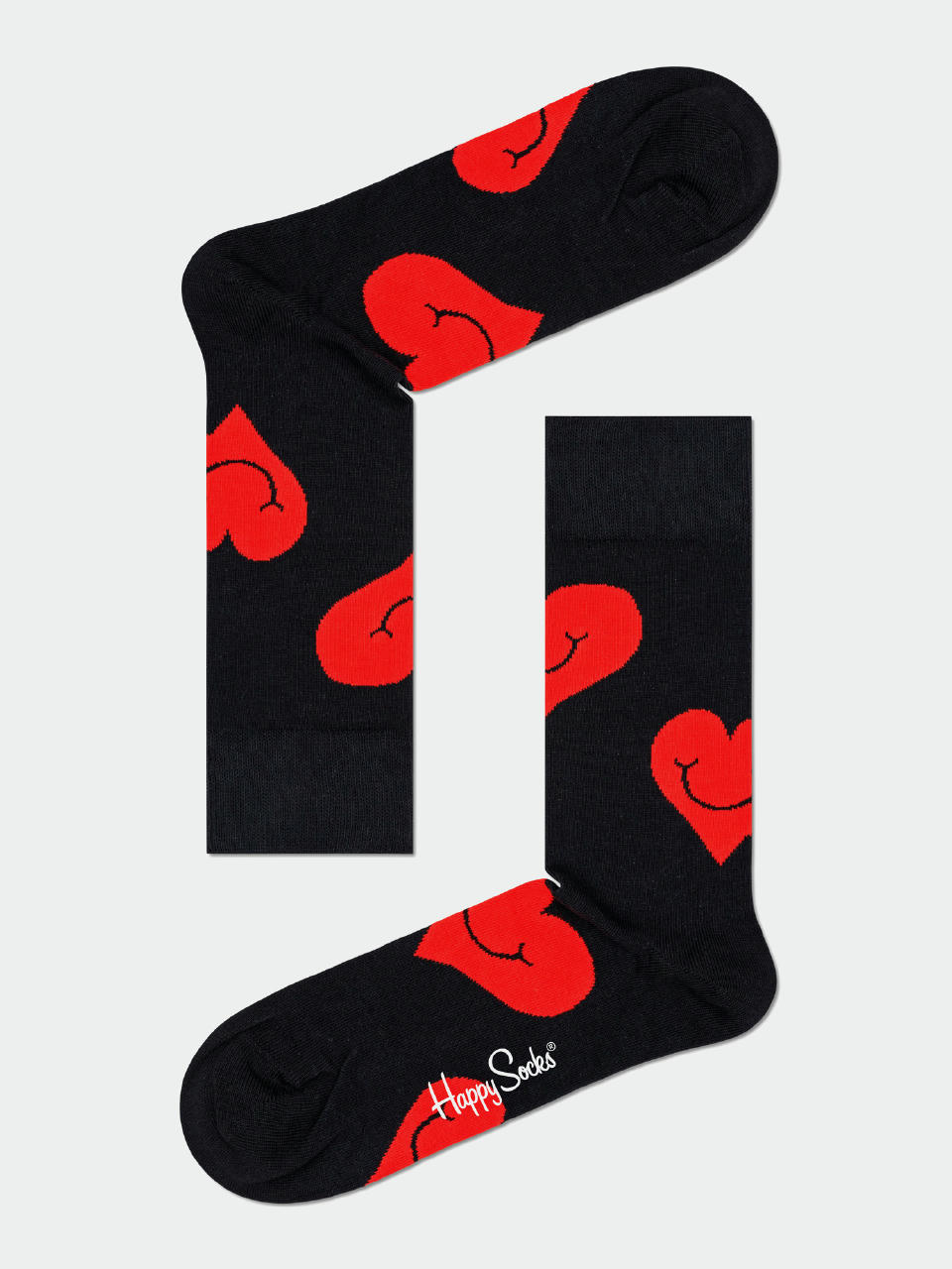 Happy Socks Чорапи Valentine 2Pk (black/red)