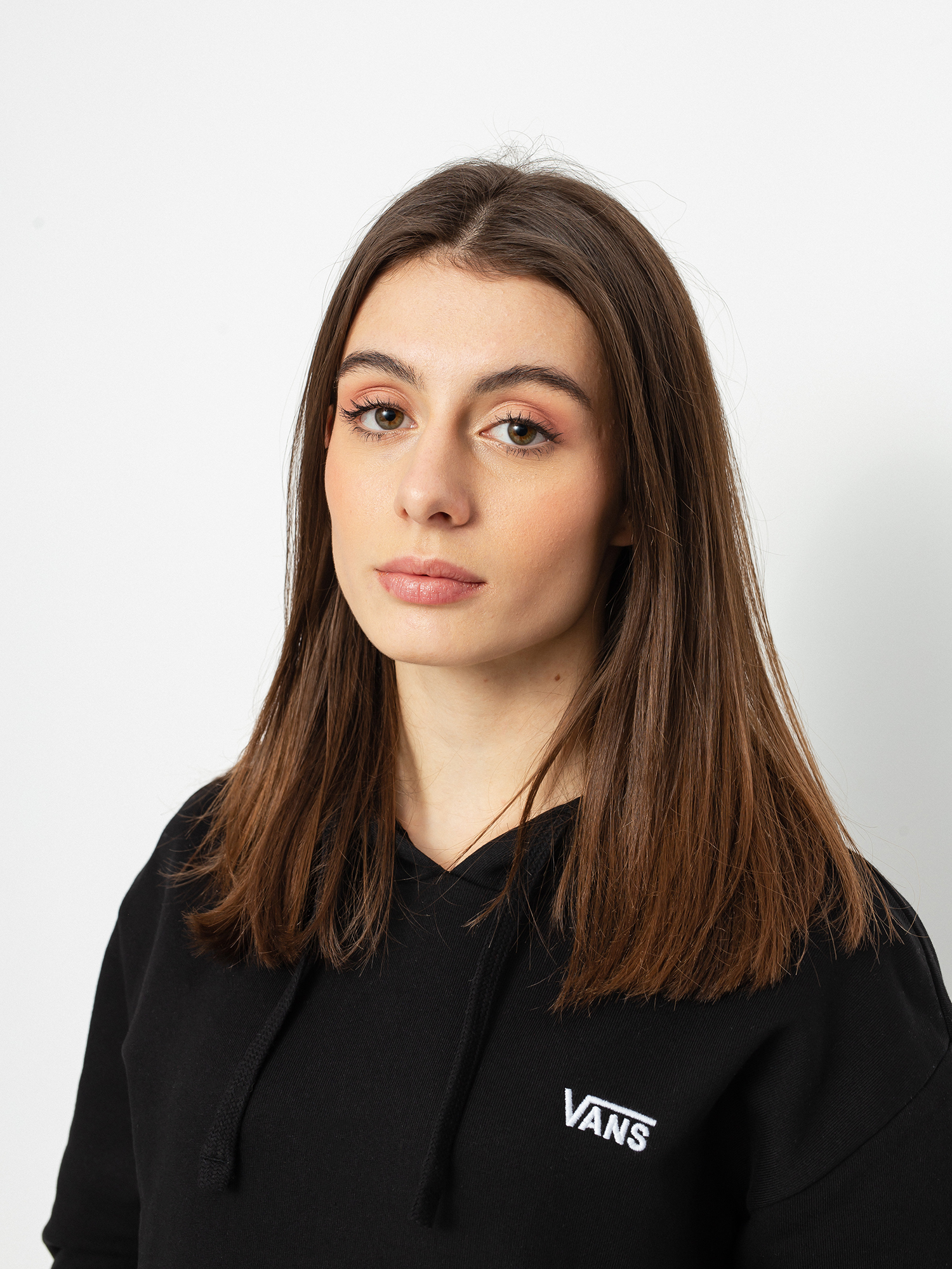 Суитшърт с качулка Vans Flying V Bf Ft HD Wmn (black)