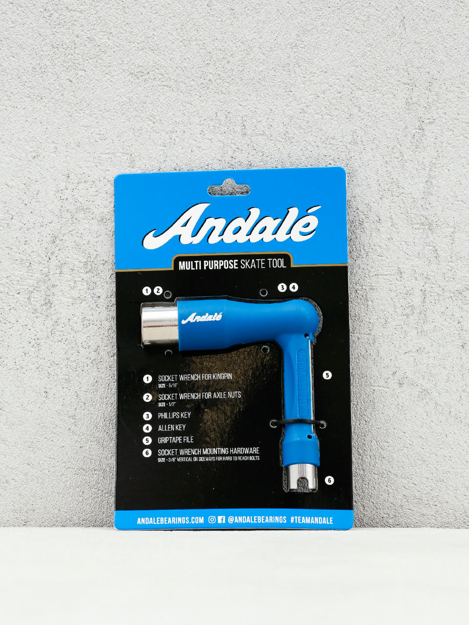 Akcesoria Andale Multi Purpose Ratchet Skate Tool (blue)