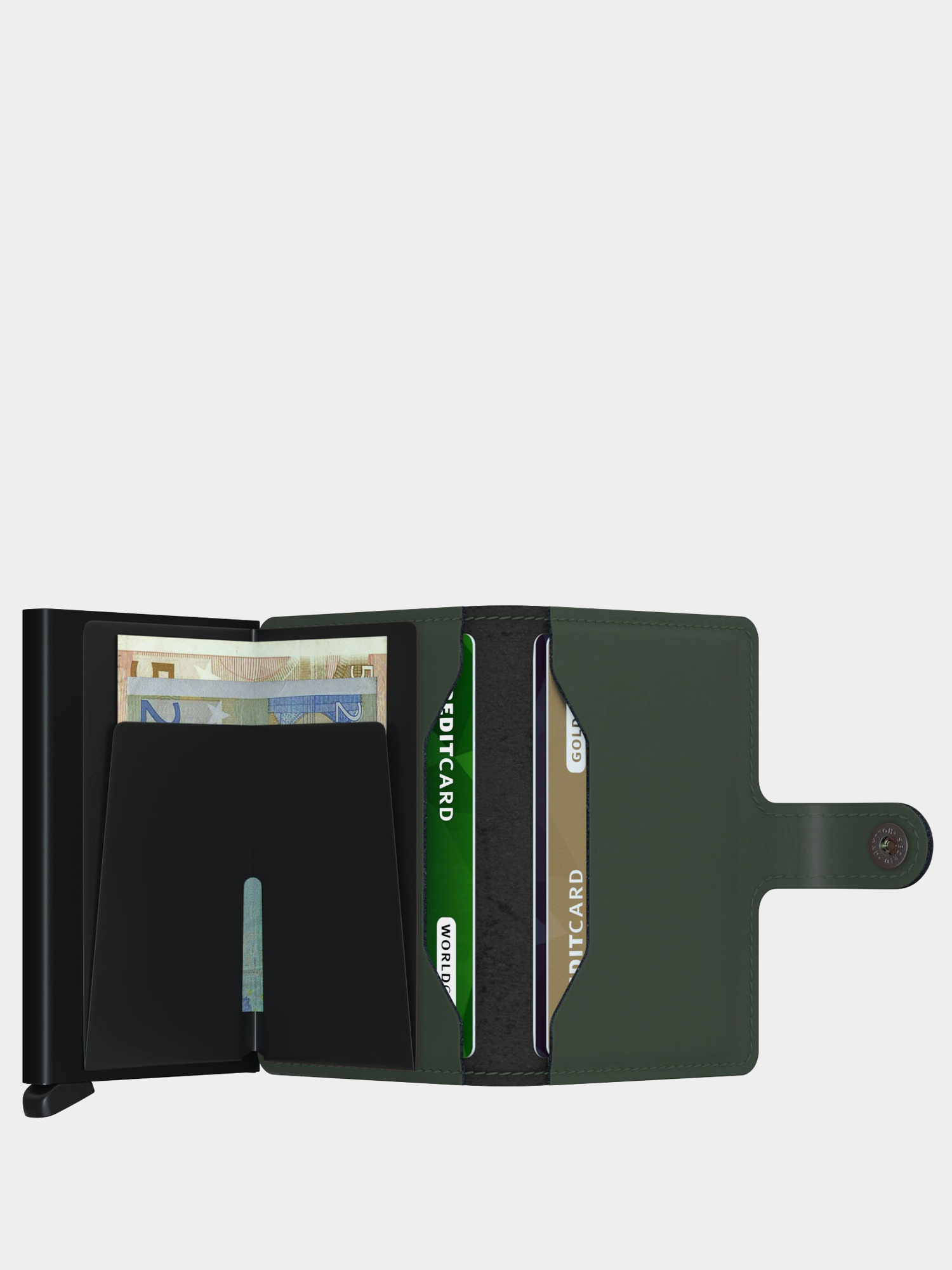 Портмоне Secrid Miniwallet (matte green/black)