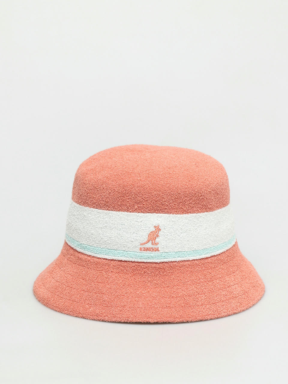 Шапка с периферия Kangol Bermuda Stripe Bucket (peach pink)