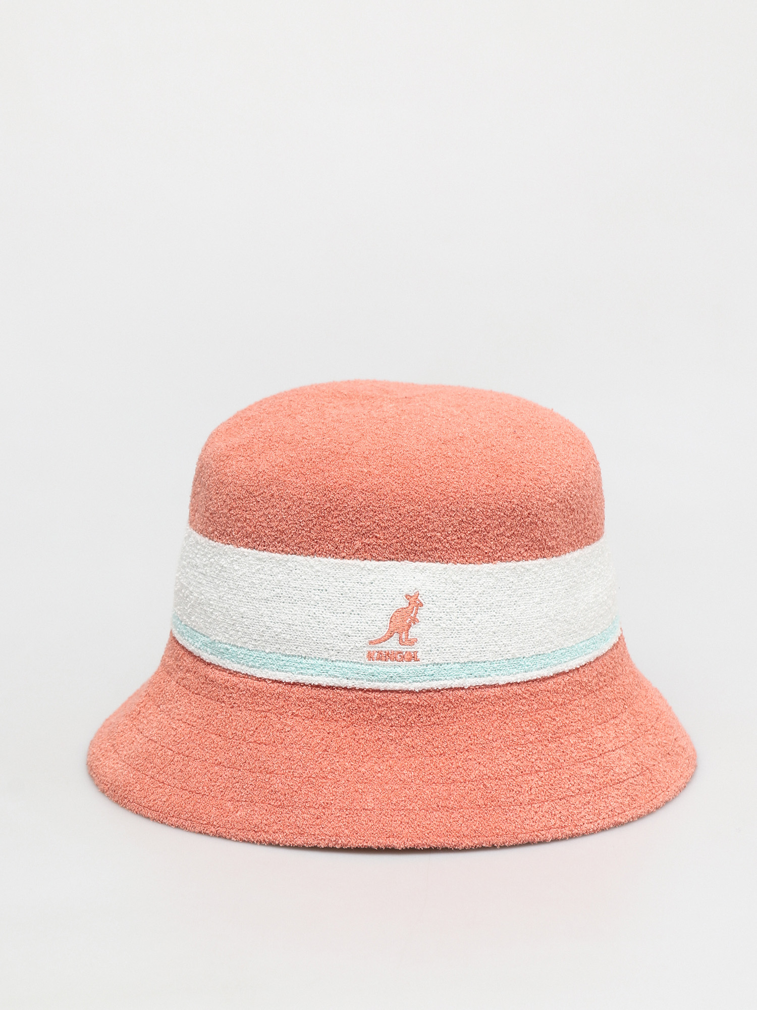 Шапка с периферия Kangol Bermuda Stripe Bucket (peach pink)