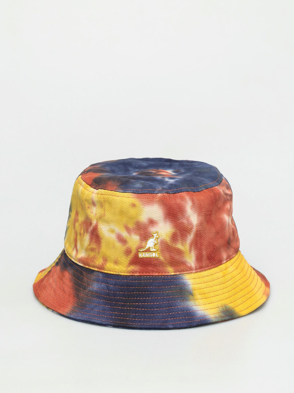 Шапка с периферия Kangol Tie Dye Bucket (golden palm)