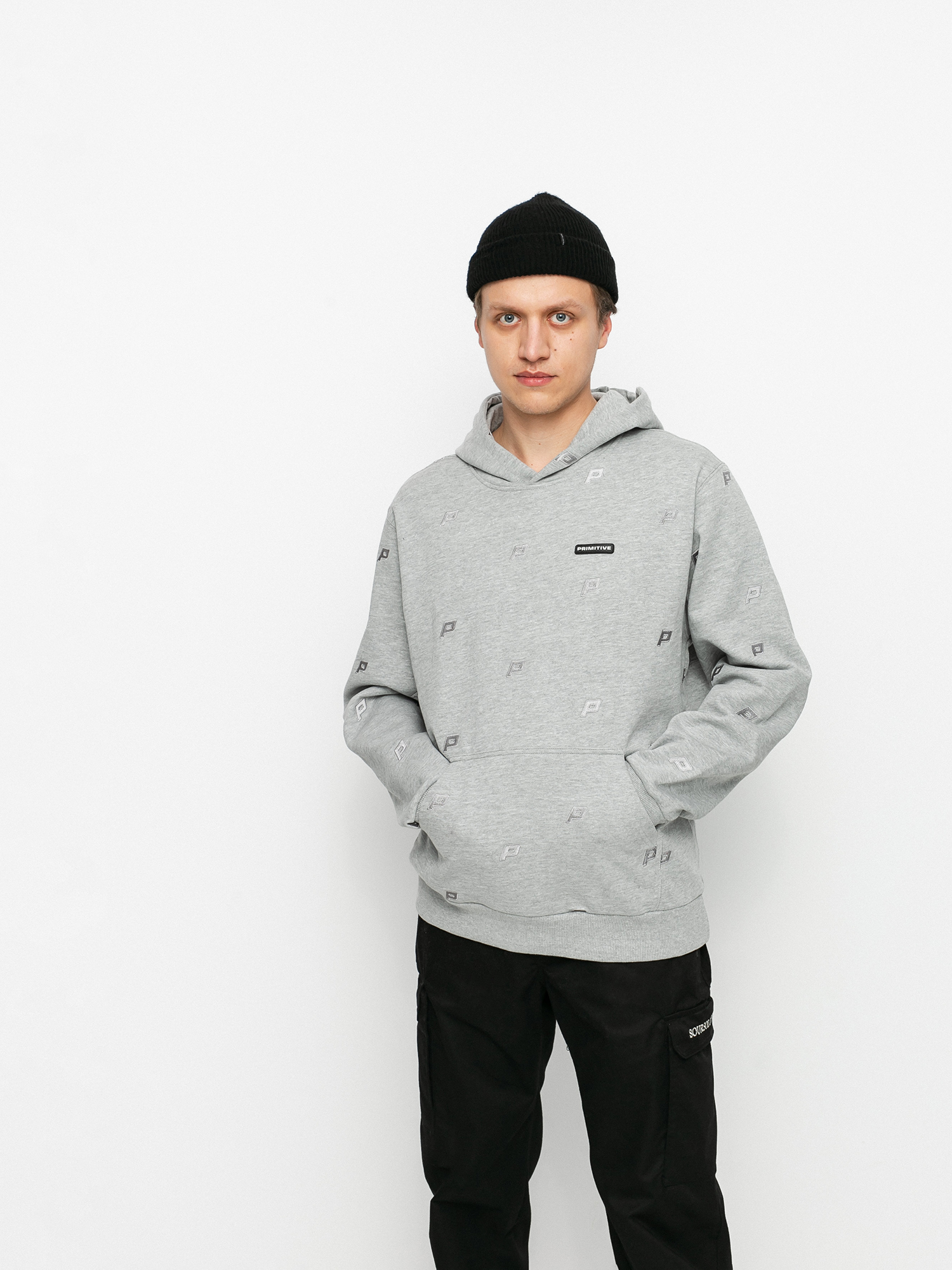 Суитшърт с качулка Primitive Mateo HD (grey heather)