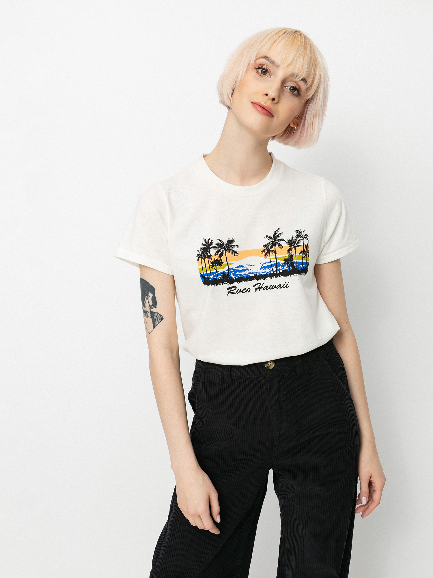 Тениска RVCA Rvca Hawaii Wmn (vintage white)