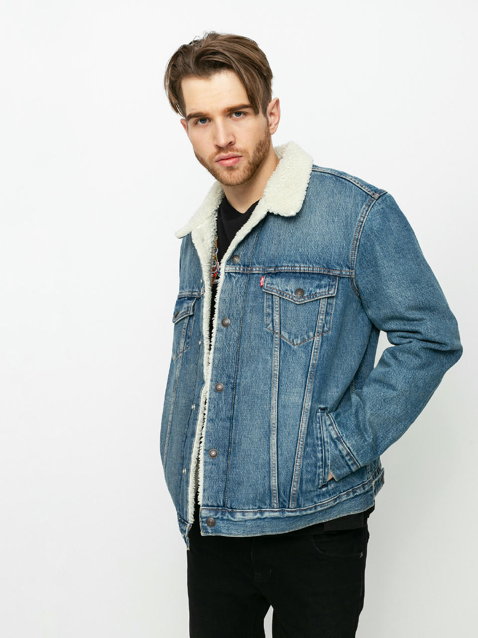 Levi's® Яке Type 3 Sherpa Trucker (fable sherpa)