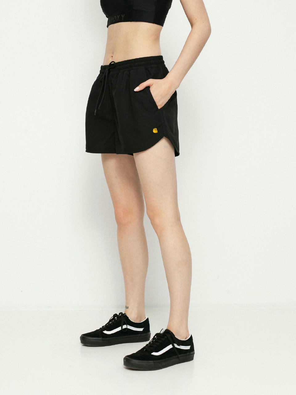 Къси панталони Carhartt WIP Chase Swim Wmn (black/gold)