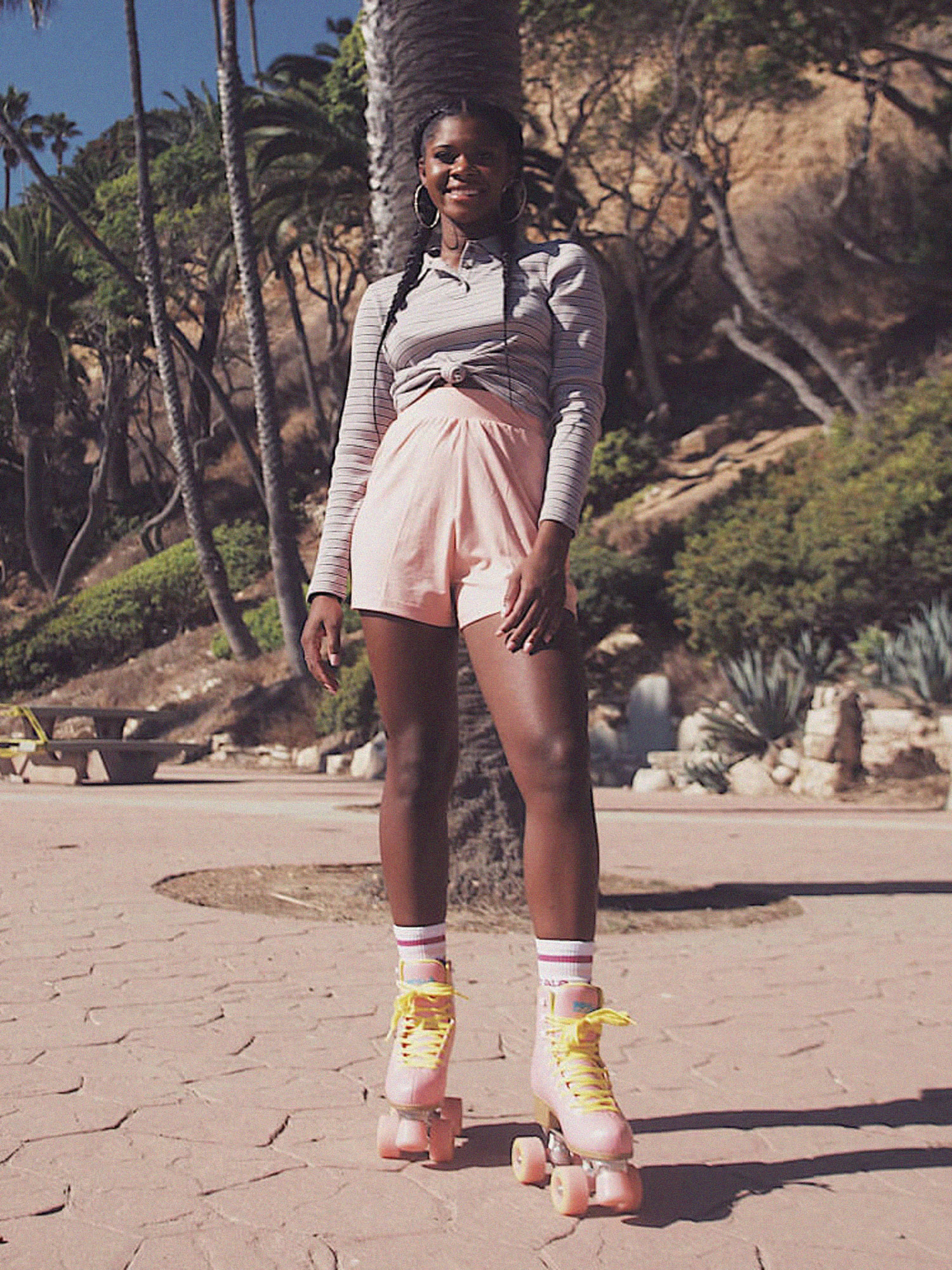 Ролкови кънки Impala Quad Skate Wmn (pink/yellow)