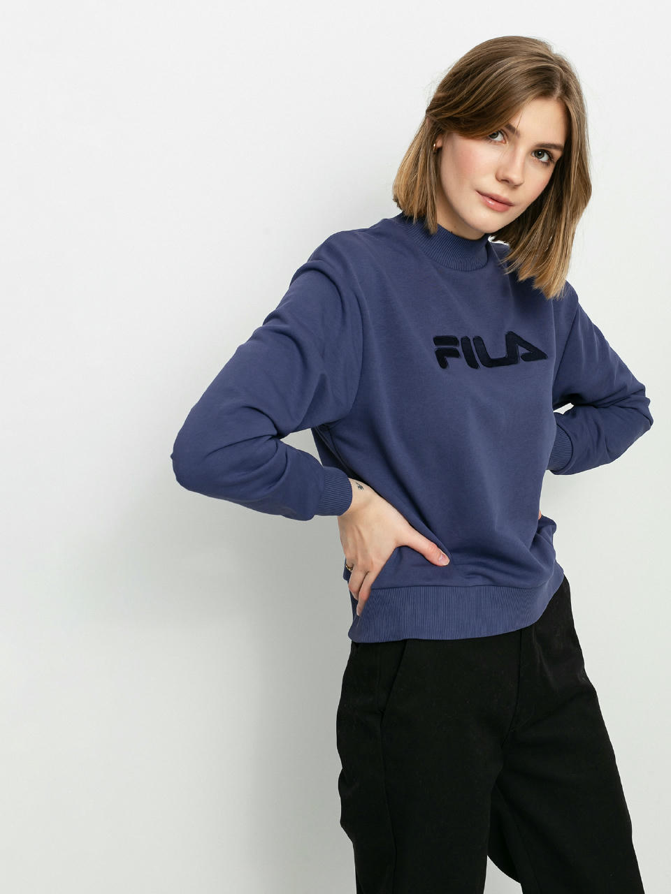 Суитшърт Fila Fauna Wide Cropped Wmn (crown blue)