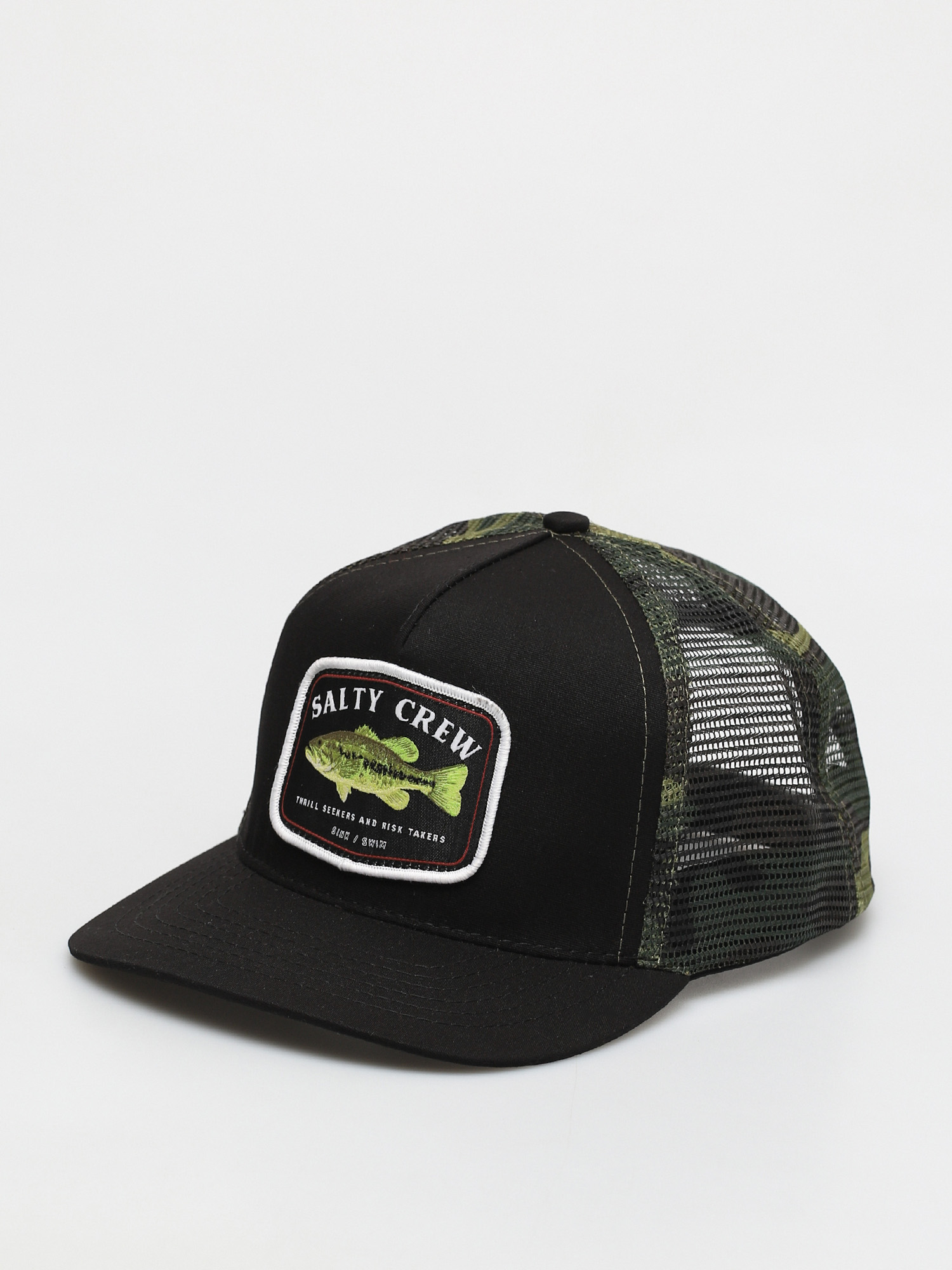 Шапка с козирка Salty Crew Bigmouth Trucker (black/camo)