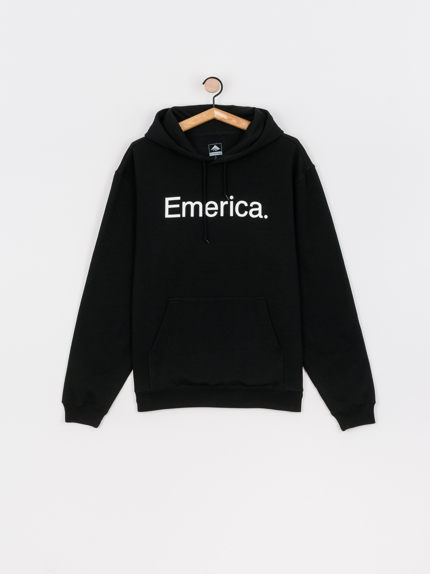 Суитшърт с качулка Emerica Pure Logo HD (black)