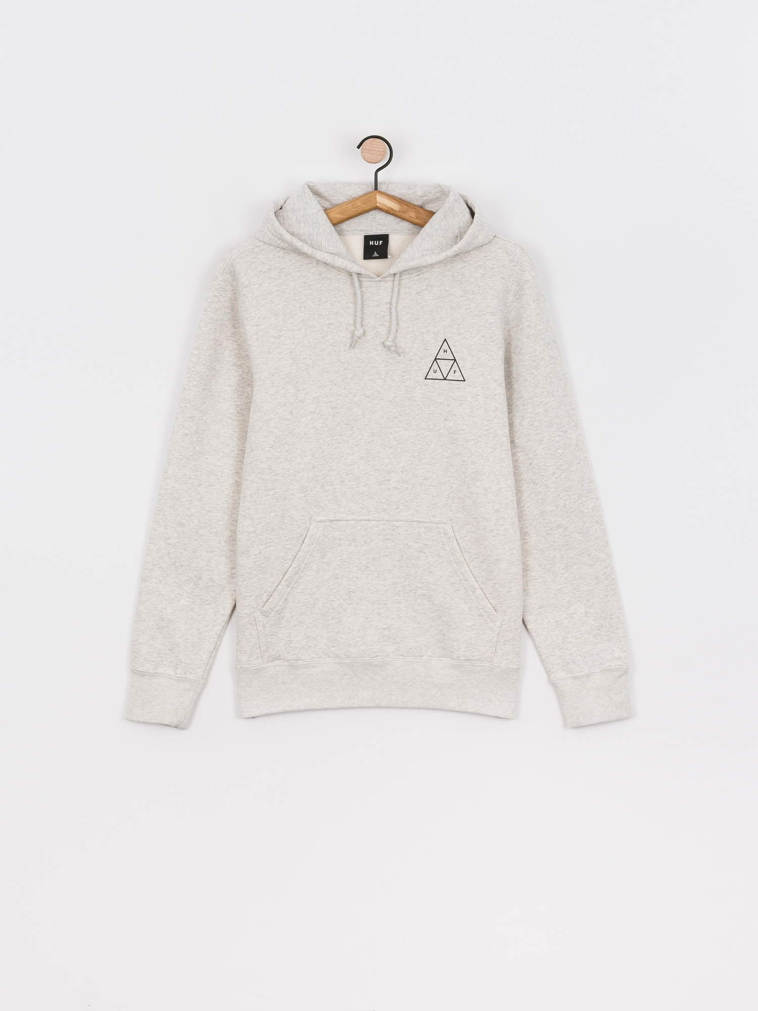 Суитшърт с качулка HUF Essentials TT HD (athletic heather)