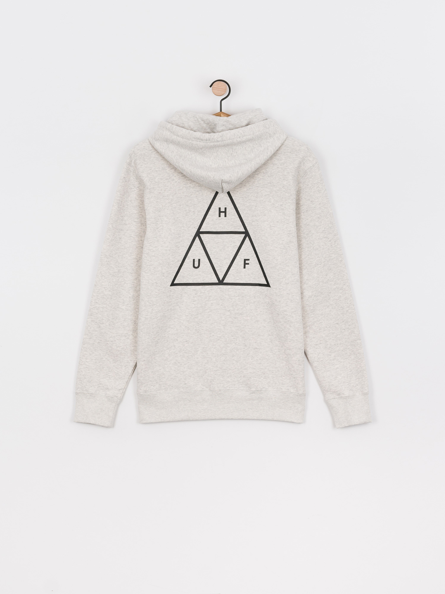 Суитшърт с качулка HUF Essentials TT HD (athletic heather)