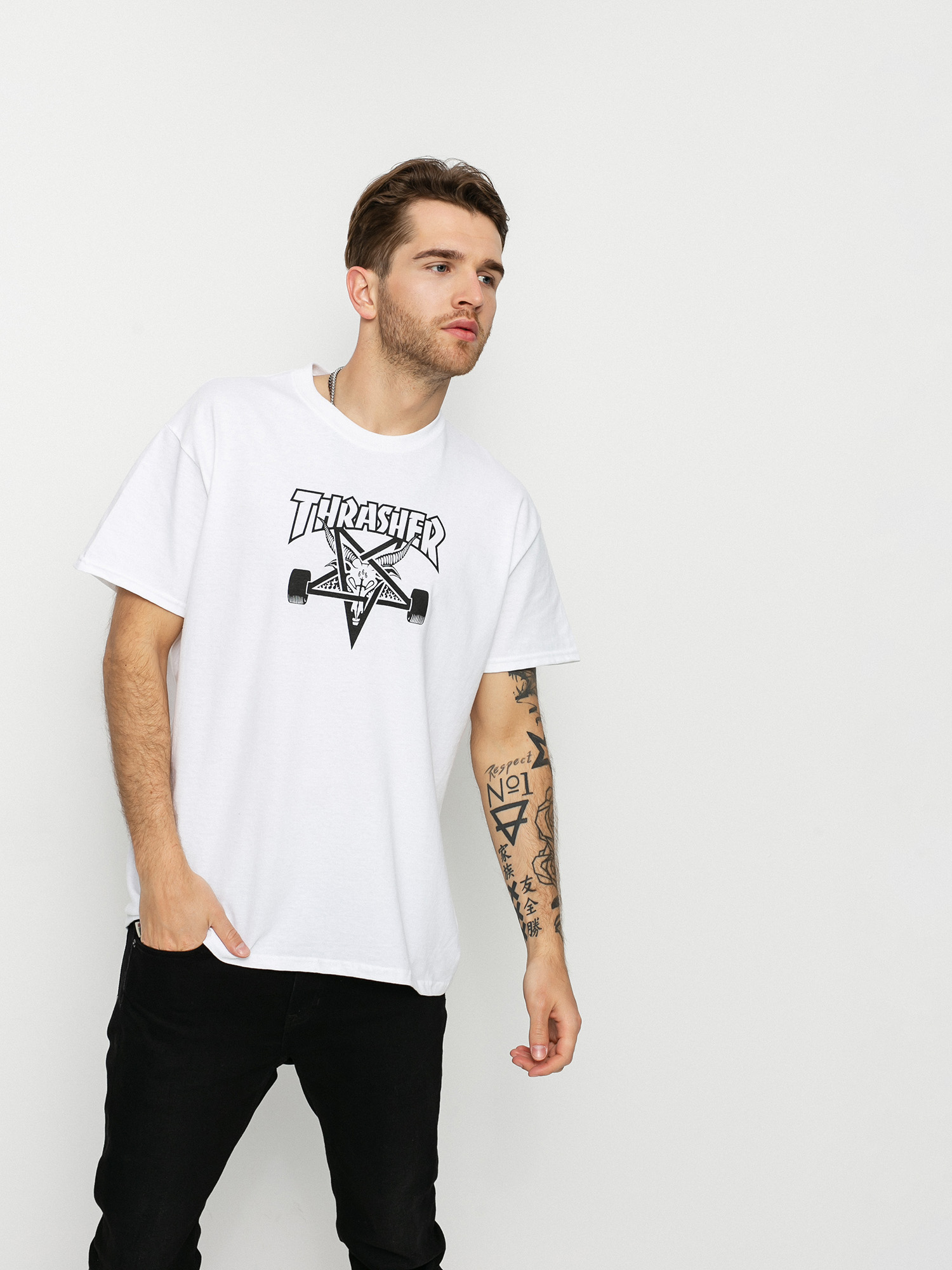 Тениска Thrasher Skate Goat (white)