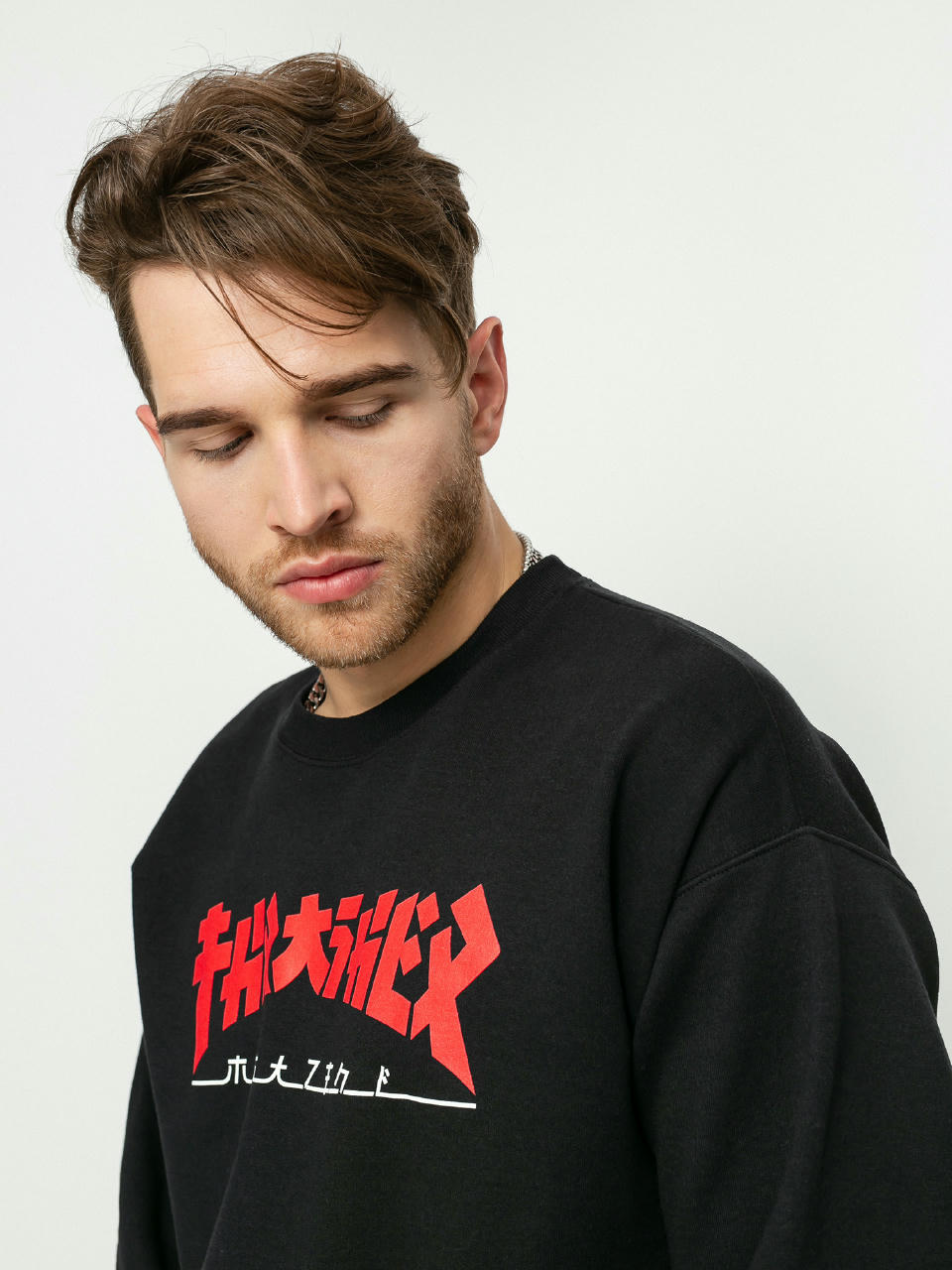 Суитшърт Thrasher Godzilla Crew (black)