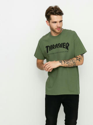 Тениска Thrasher Skate Mag (army)