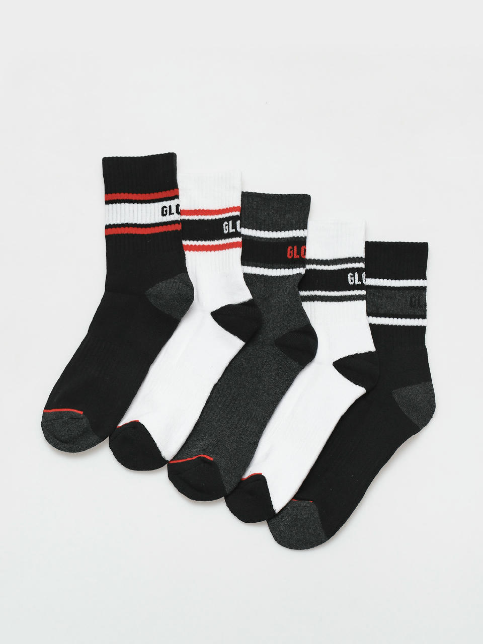 Чорапи Globe Triple Stripe Crew 5 Pack (assorted)