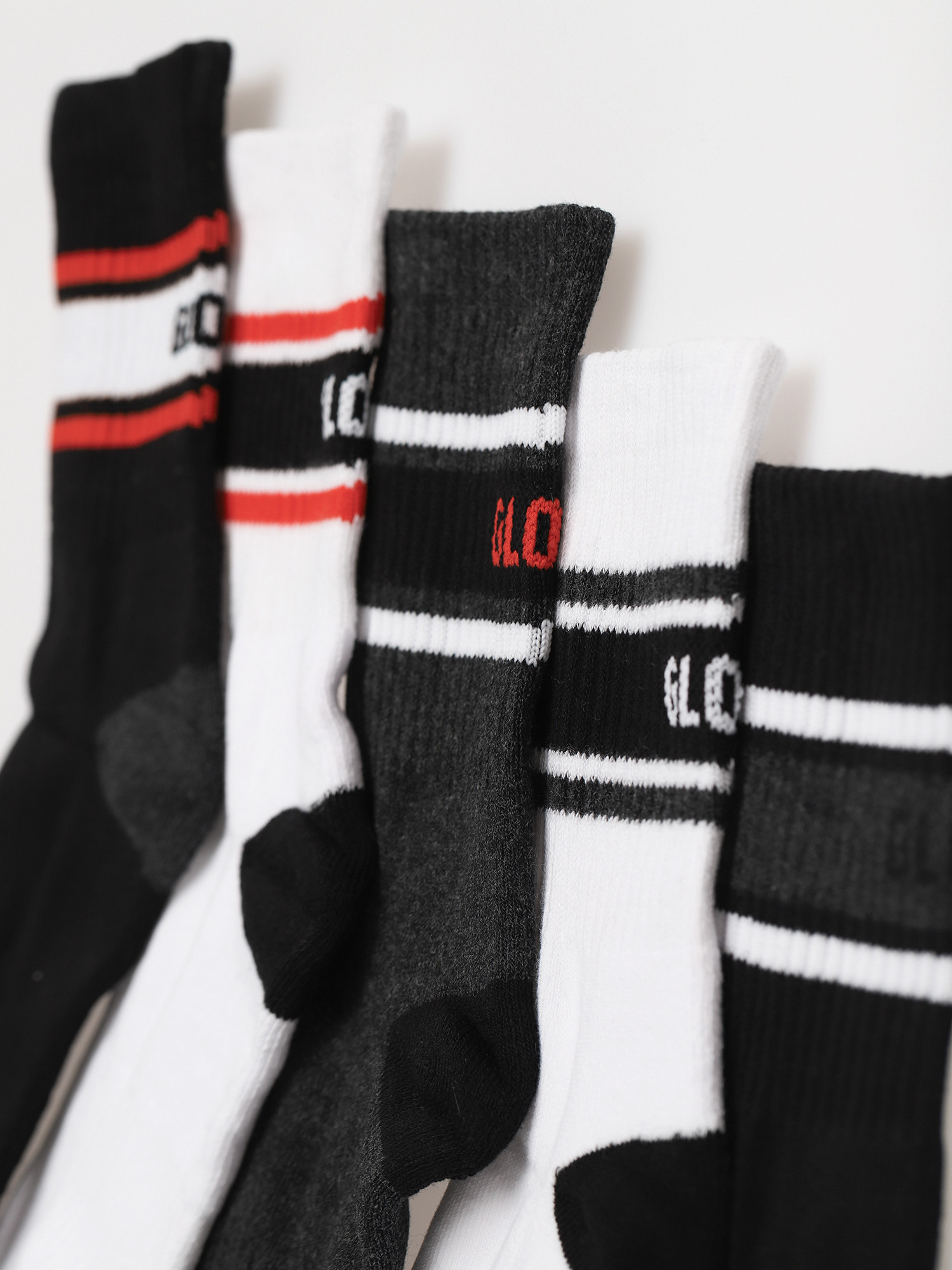 Чорапи Globe Triple Stripe Crew 5 Pack (assorted)