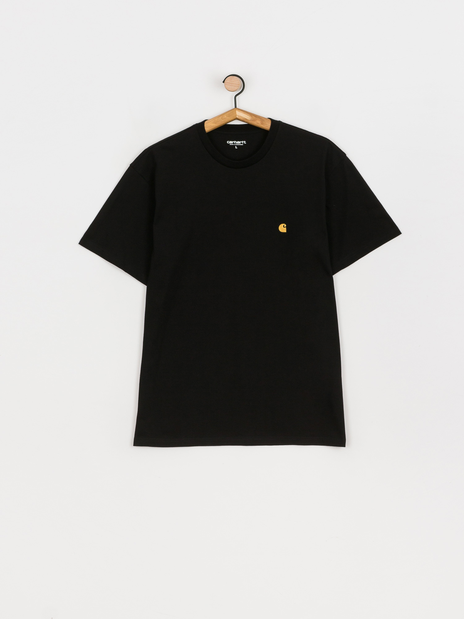 Тениска Carhartt WIP Chase (black/gold)