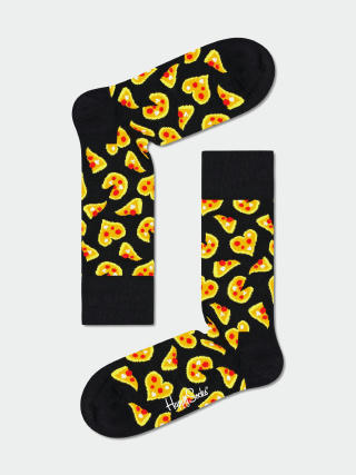 Чорапи Happy Socks Pizza Love (black/yellow)
