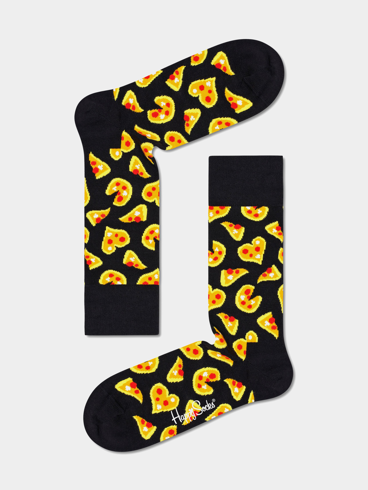 Чорапи Happy Socks Pizza Love (black/yellow)