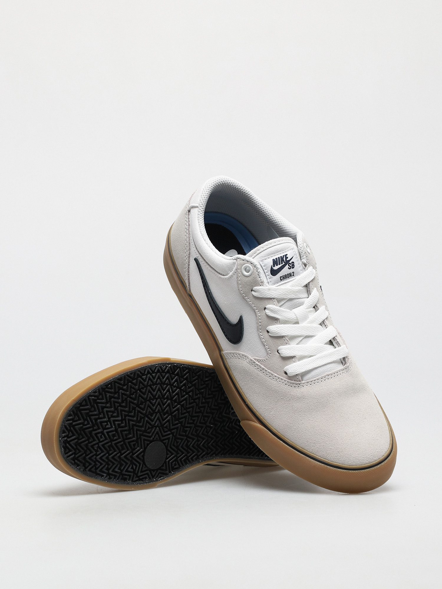 Обувки Nike SB Chron 2 (white/obsidian white gum light brown)